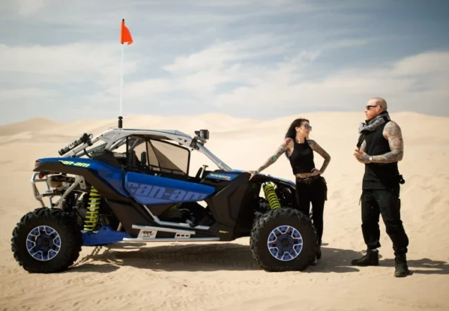 Can-Am X3 RS Turbo RR two-seater buggy in the Lahbab desert Dubai