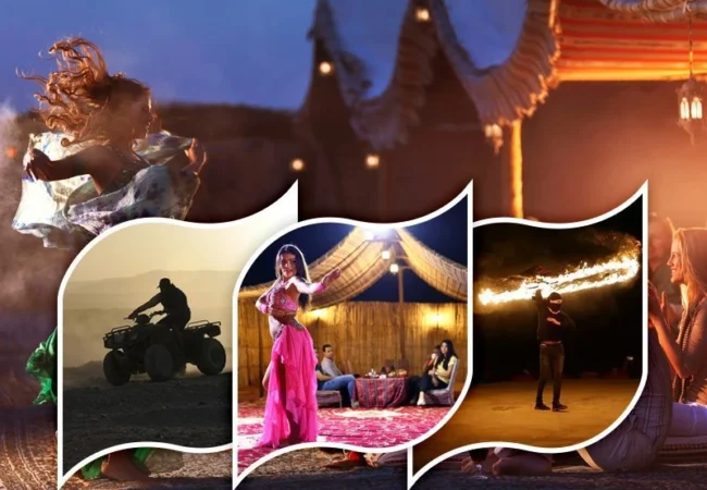 Evening desert safari with quad bike ride and BBQ dinner in Dubai